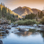 Rafters conquering Class IV rapids on Cache la Poudre Wild & Scenic River near Fort Collins, Colorado with Rapid Transit Rafting